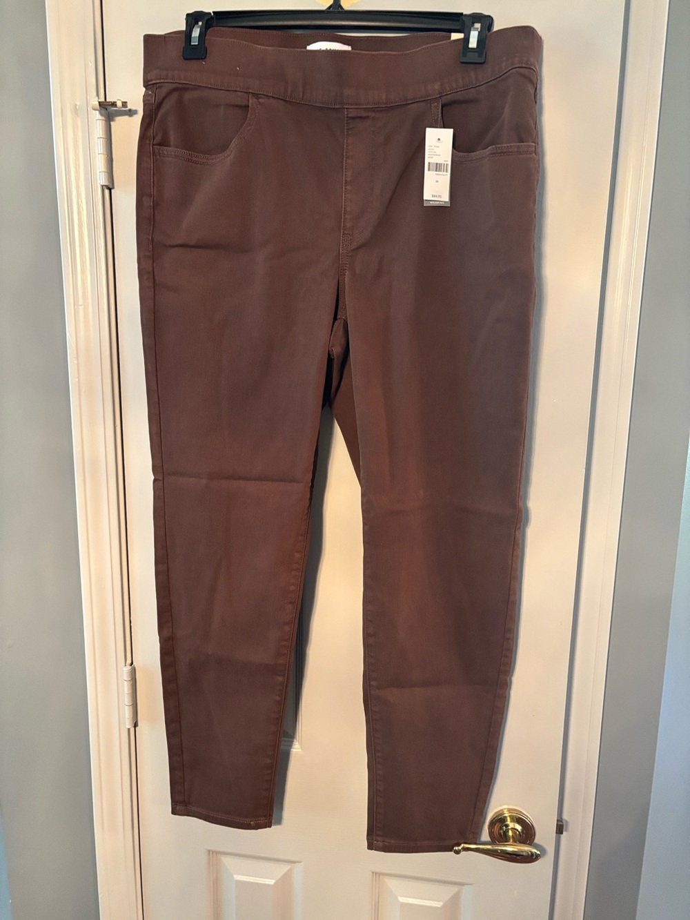 Lane Bryant Pull-On Elastic Waistband High-Rise Brown Jegging NWT